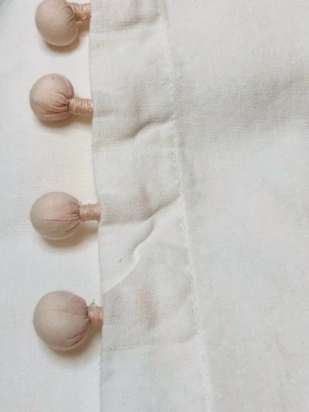 Restoration Hardware White Bedskirt with Pom Trim